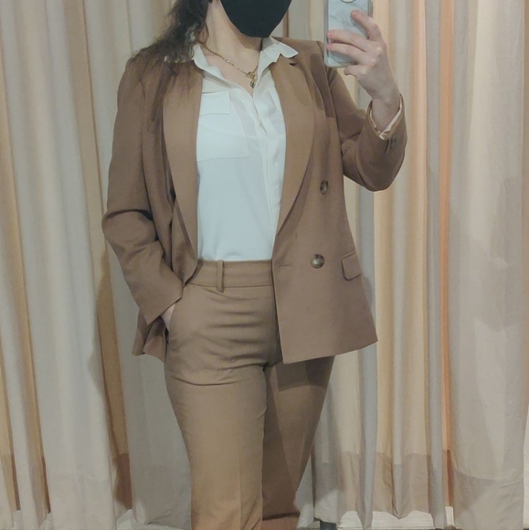 Sezane Tan Christie Blazer Size 38 - Picture 4 of 9